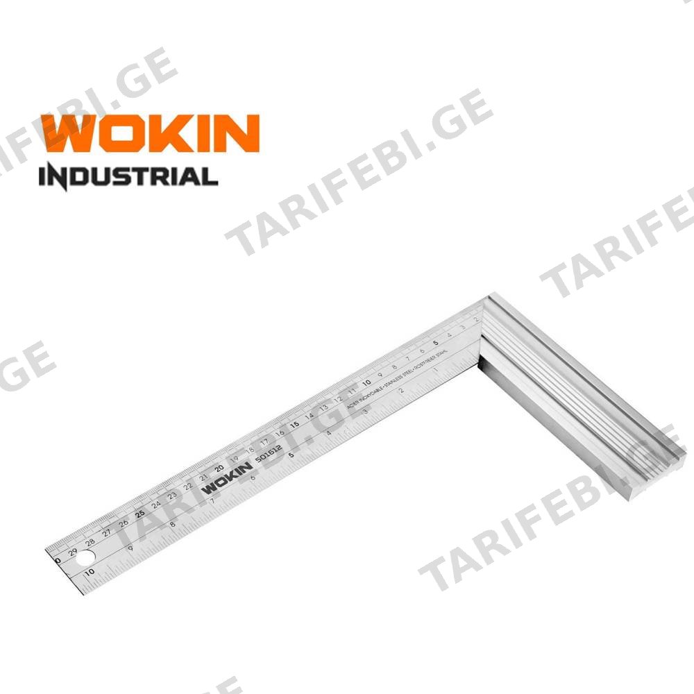 გონიო Wokin 501614, 350mm, 14″, Aluminum Steel Angle Square (INDUSTRIAL), Silver