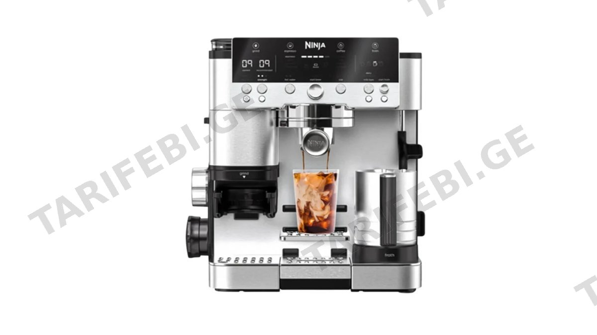 ყავის აპარატი Ninja ES601EU Luxe Café Premier, 1650W, 2L, Coffee Machine, Black/Silver