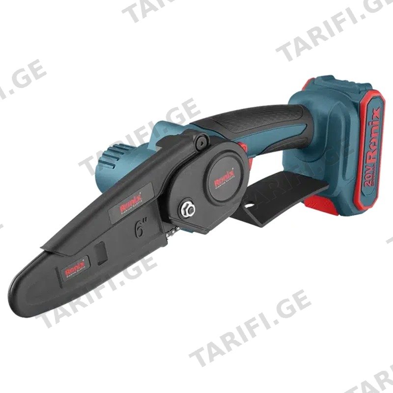 უსადენო ჯაჭვური ხერხი RONIX 8646C 20V 6" (ელემენტის გარეშე)