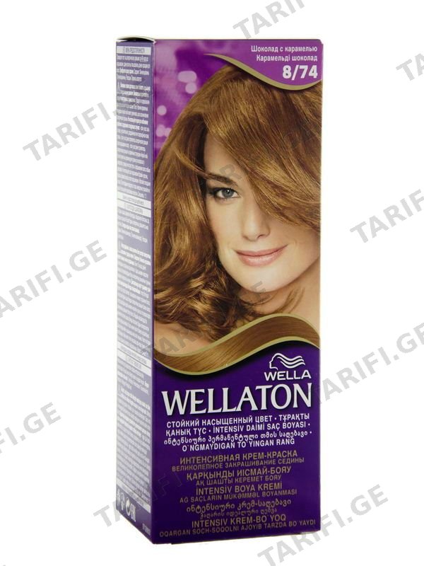 Wellaton - ველატონი თმის საღებავი კარამელი-შოკოლადი 8/74 0713/2416