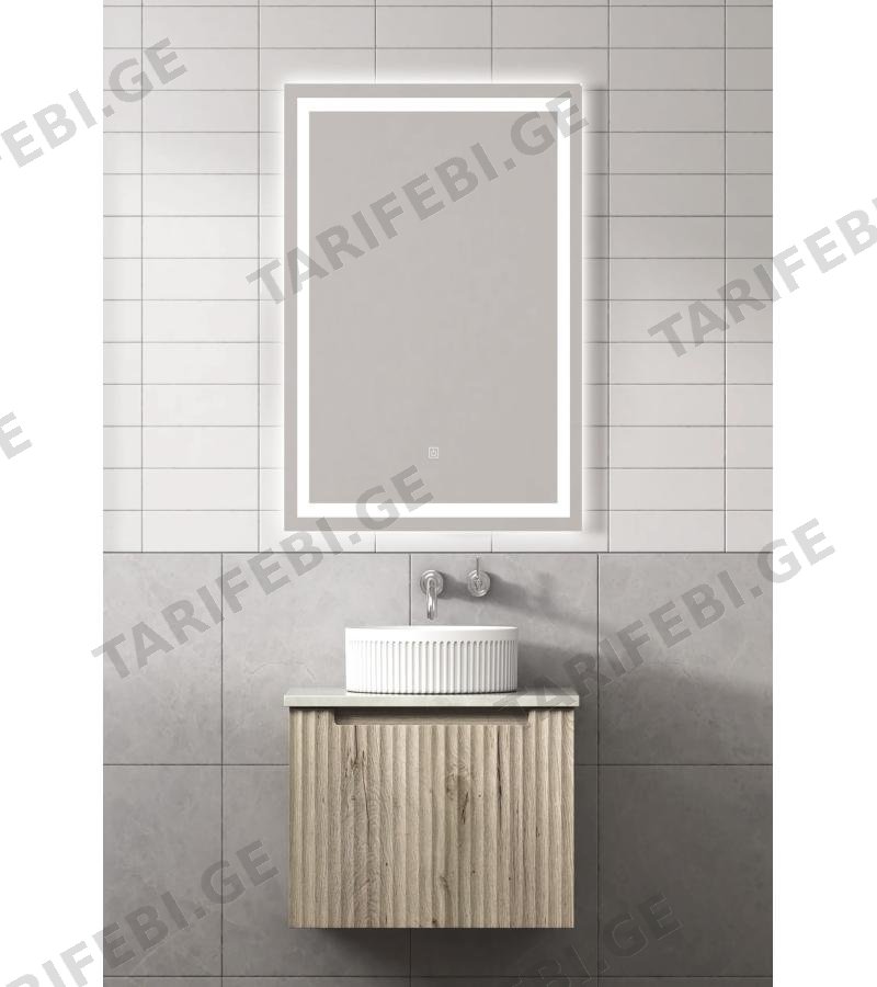 სარკე LED განათებით 60*80 სმ Touch Switch #H-1016