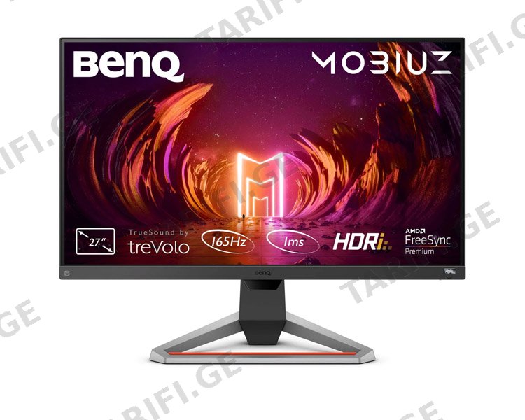 მონიტორი BenQ MOBIUZ EX2710S 27" FHD IPS 165Hz 1ms 2xHDMI DP Built-in Speaker – 9H.LKFLA.TBE