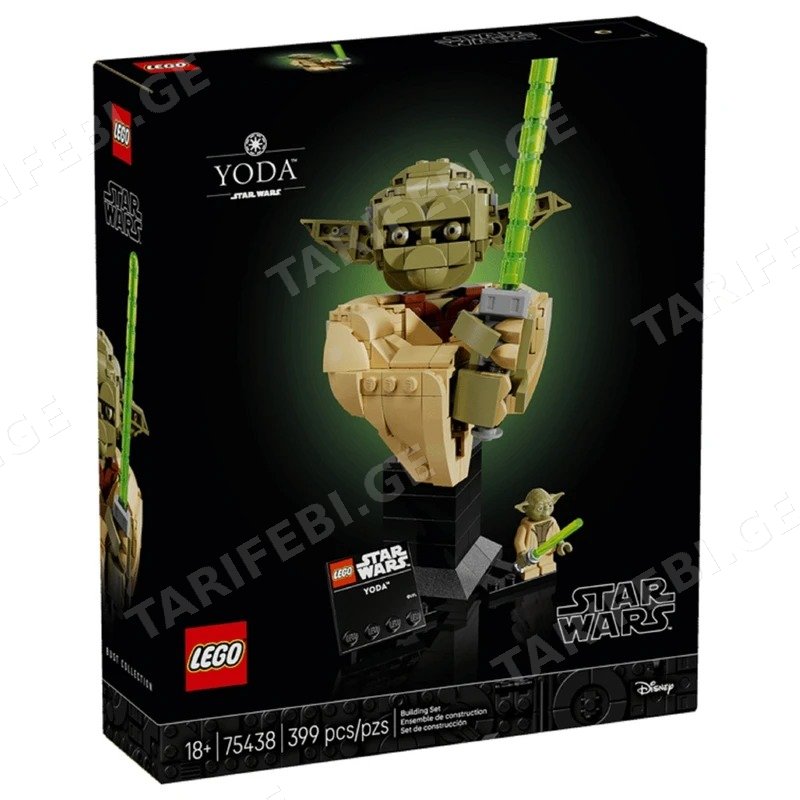 ასაწყობი კონსტრუქცია LEGO 75438 STAR WARS, იოდას ბიუსტი, 399 ნაწილი