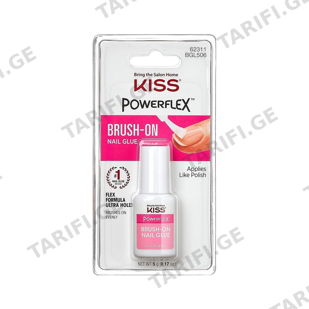 ხელოვნური ფრჩხილების წებო brush-on 9917 ქისი - Kiss