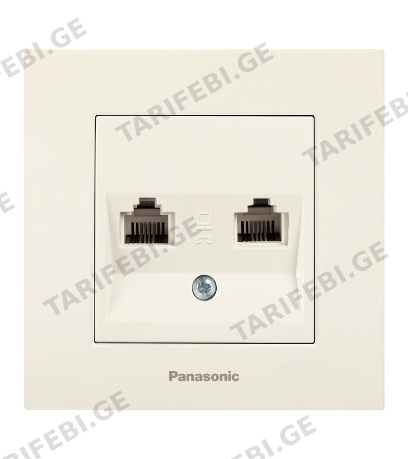 როზეტი PANASONIC ARKEDIA SLIM კომპ. 2ნი ikili Tekli Data კრემი