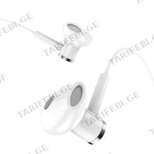 HOCO M47 Canorous wire control earphones with microphone White