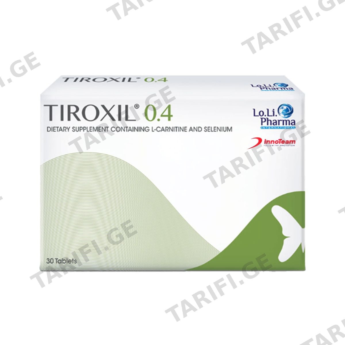 თიროქსილი - Tiroxil 0.4 30 ტაბლეტი
