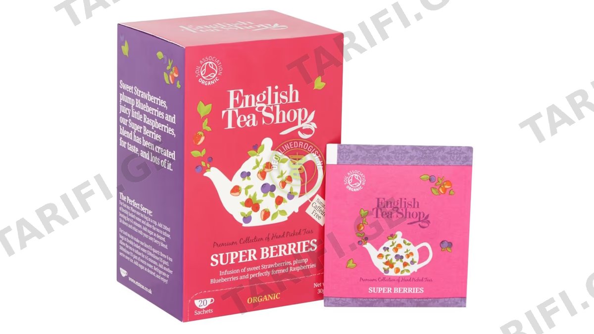 English Tea shop - კენკრის ჩაი მარწყვით, მოცვით და ჟოლოთი, 40გ