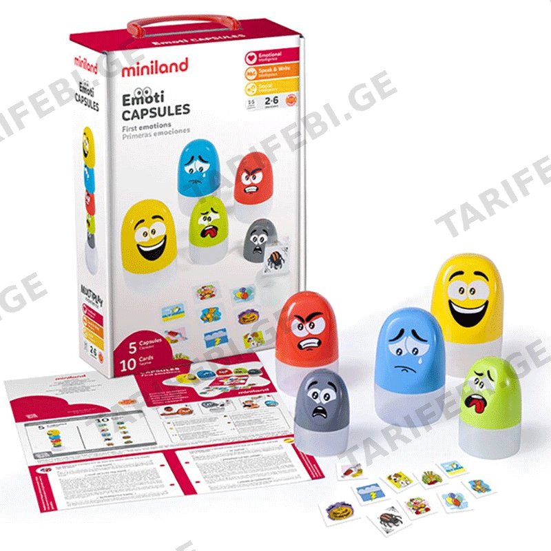 ემოციების სასწავლებელი ფიგურები MINILAND EMOTICAPSULES