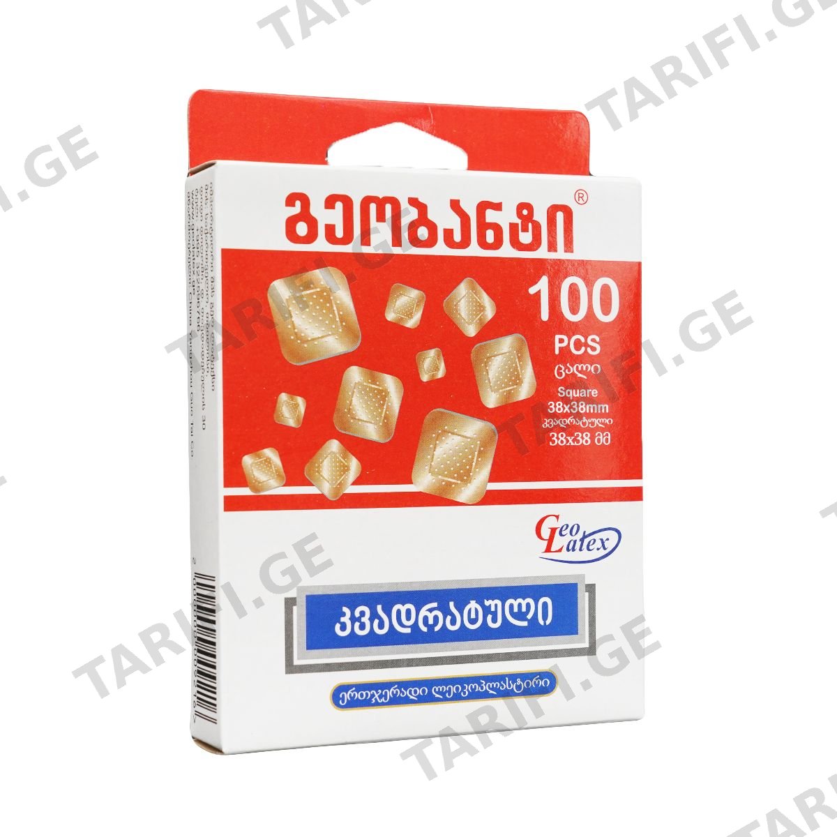 ლეიკო გეობანტი კვადრატული 100 ცალი