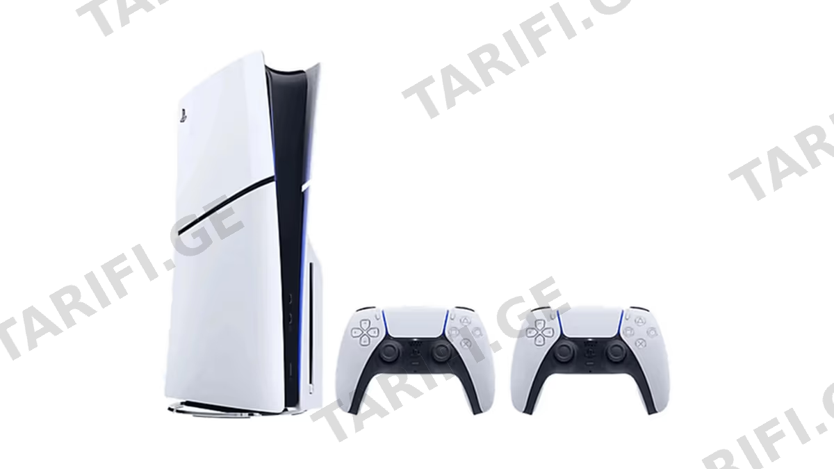 სათამაშო კონსოლი Sony PlayStation 5, PS5 Console With Two Controller, White