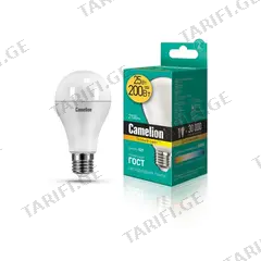 შუქდიოდური ნათურა Camelion 25W А65 Е27 3000K