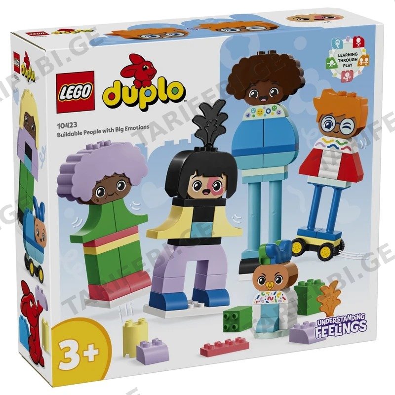 ასაწყობი კონსტრუქცია LEGO DUPLO 10423 ემოციების გამომხატველი ადამიანები (71 ნაწილი)