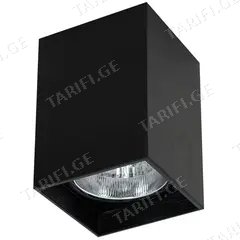 სანათი წერტილოვანი Luminex Downlight sguare 7245 1xE27 60W შავი
