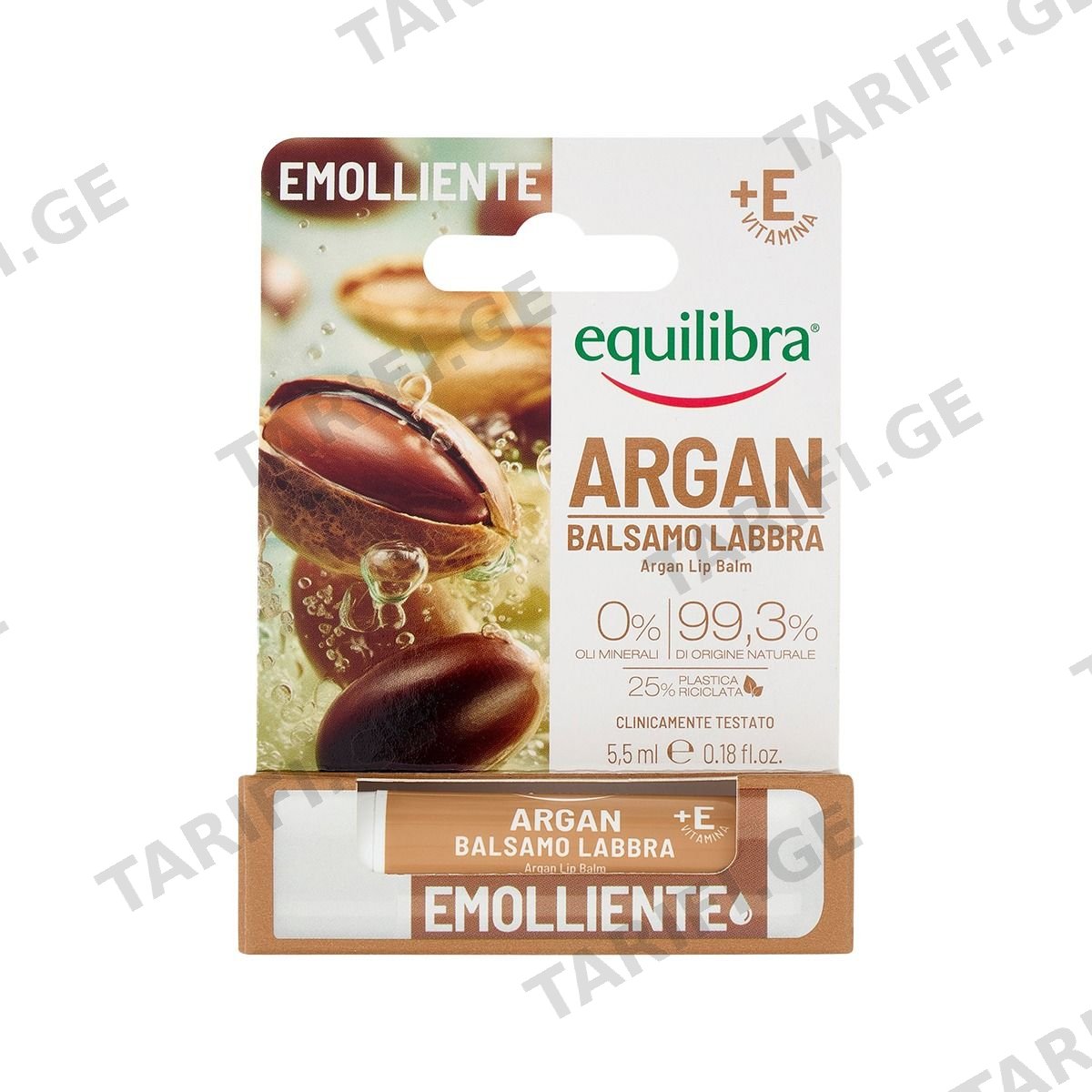 ტუჩის ბალმი ARGAN 2893 ექვილიბრა - Equilibra