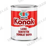 საღებავი ხისა და მეტალისთვის 1 კგ "KONAK" (გლუვი თეთრი)