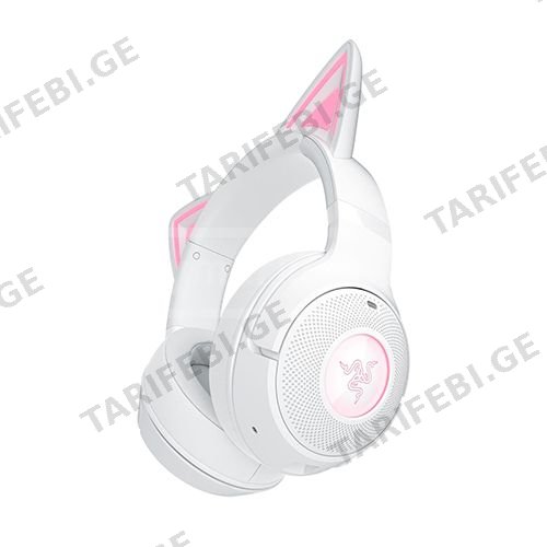 უკაბელო Bluetooth ყურსასმენი - Razer Kraken Kitty V2 White B