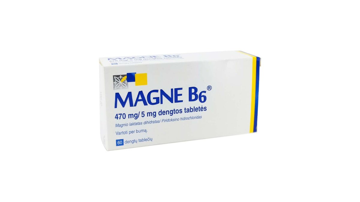 მაგნე B6 ტაბ.470მგ/5მგ.N60 (6X10)