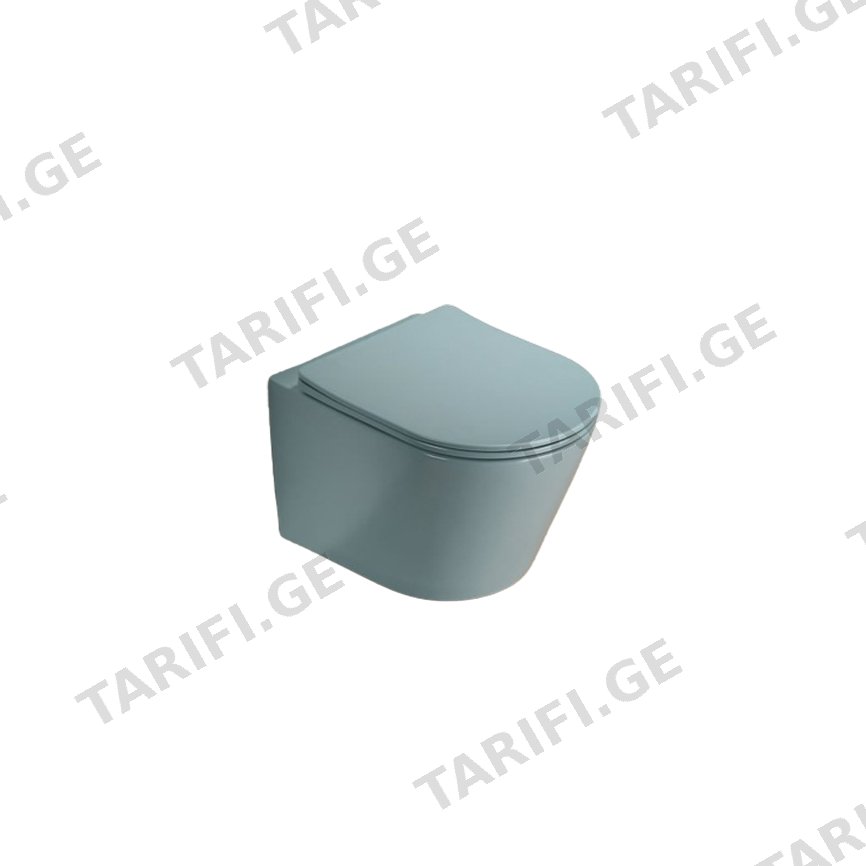 დასაკიდი უნიტაზი Pate B2330MLG Rimless Matt Aqua მწვანე