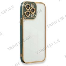 iPhone 14 Pro Max Liva lense Case სილიკონის ქეისი - მწვანე