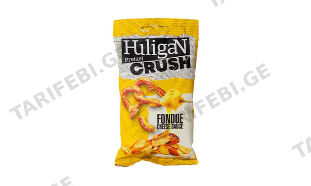 კრენდელი /HULIGAN/ მდნარი ყველის სოუსით/70გრ