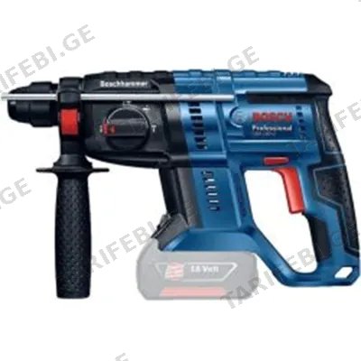 პერფორატორი აკუმულატორითა და ბურღით BOSCH GBH 180-LI (18 V)