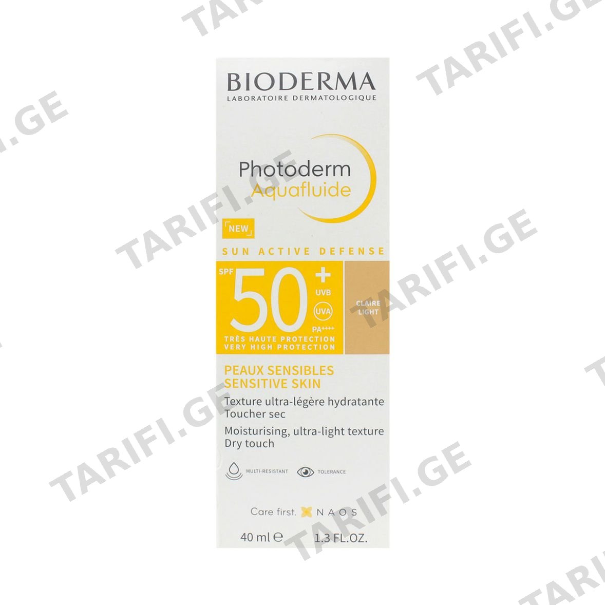 მზისგან დამცავი Photoderm Aquafluide ღია SPF50+ 7392 ბიოდერმა - Bioderma