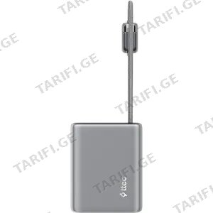 Ttec Recharger Pro TFT 10.000mAh PD 20W Powerbank With Built-in USB-C & Lightning Cable 2BB278UG