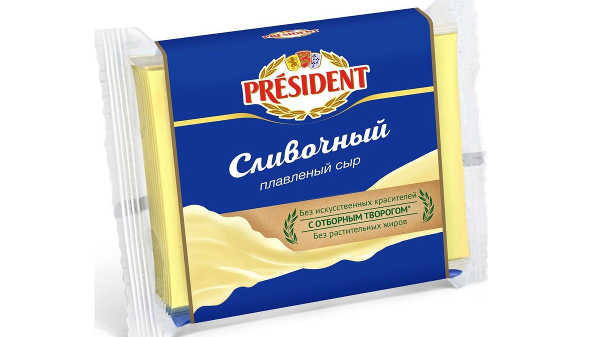 ყველი მდნარი პრეზიდენტი მასტერ ბუტერბროდა ნაღების 150გრ