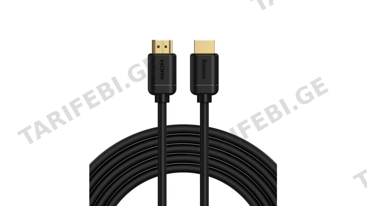 Baseus Horizontal 4KHDMI Male To 4KHDMI Male Adapter Cable 5m CADKLF-H01