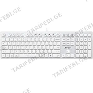 A4Tech Fstyler FX50 Scissor Switch Keyboard EN/RU White (13807)