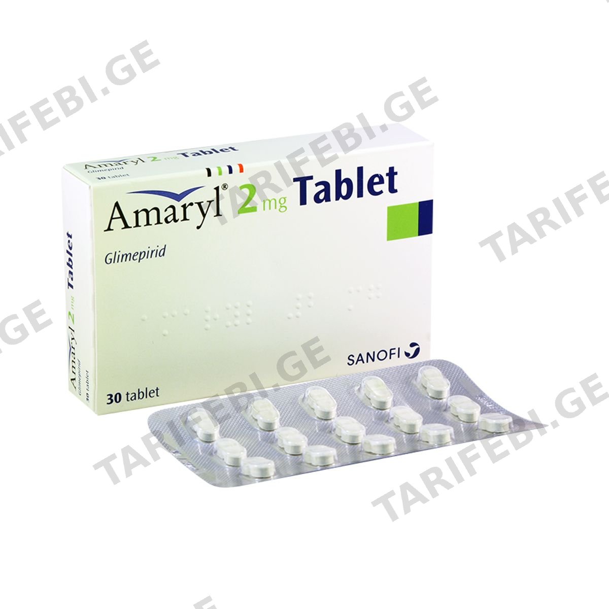ამარილი - Amaryl 2მგ 30 ტაბლეტი