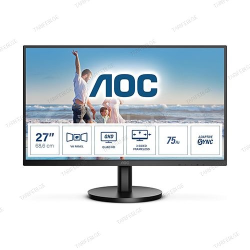 მონიტორი - Aoc Q27B3MA - 27 Inch / 2K / VA / 75 Hz / 4 Ms