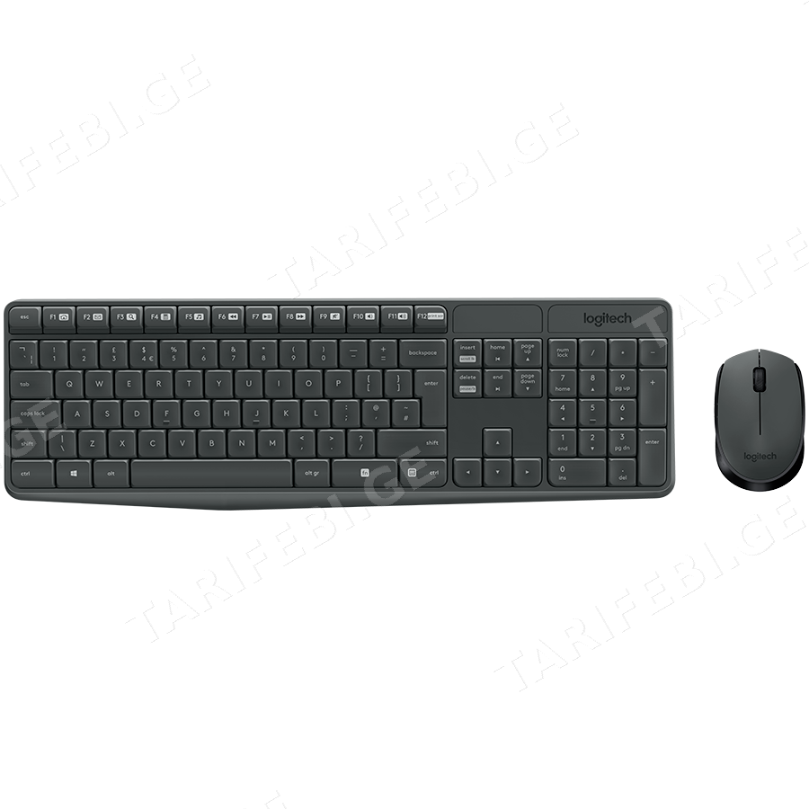 LOGITECH MK235 Wireless Combo - GREY - RUS