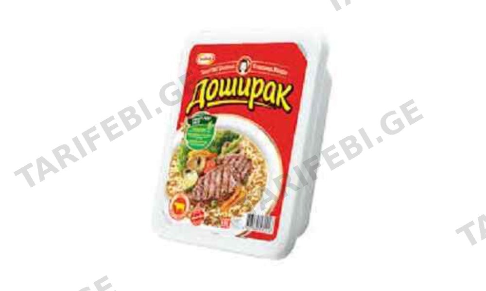 სუპი /დოშირაკი თეფშზე საქონლის/90გრ