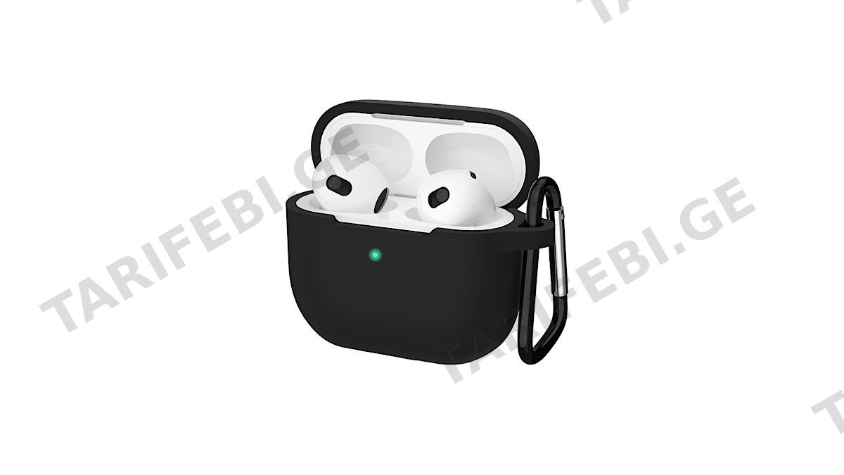 holdit Silicon Case for Airpods 3 მყარი სილიკონის ქეისი შავი (72912)