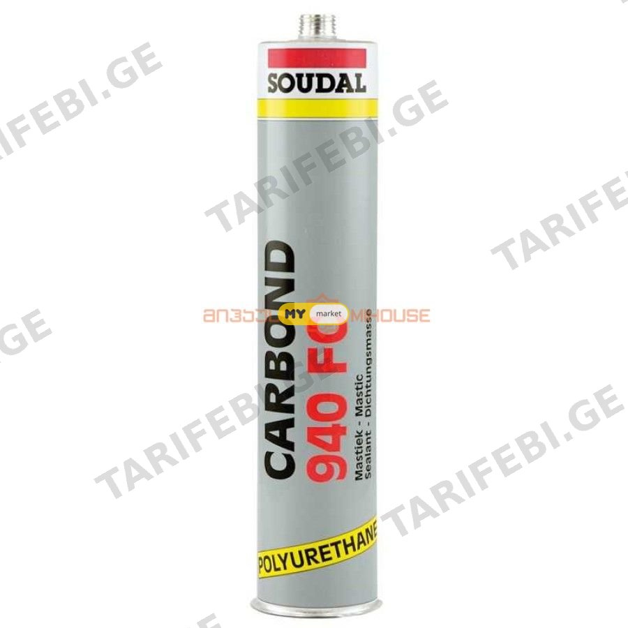 წებო-ჰერმეტიკი (შავი)-SOUDAL CARBOND 940 FC 280მლ