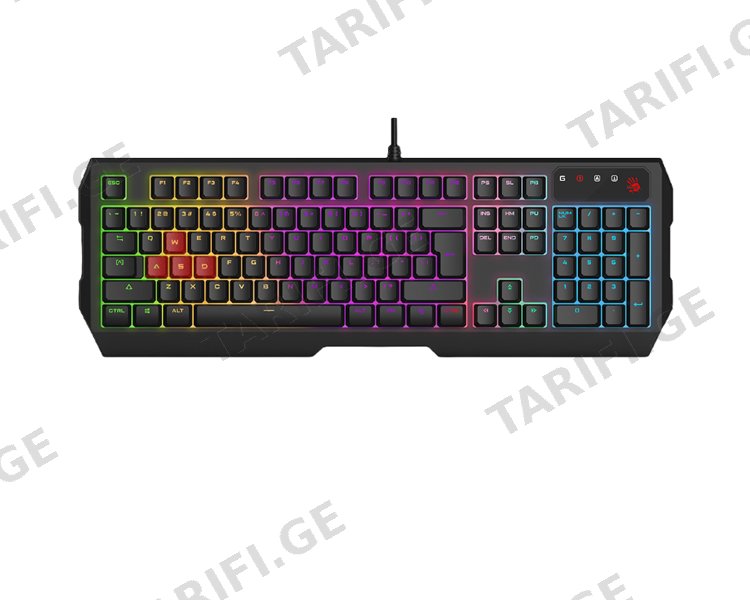 კლავიატურა A4tech Bloody B140N Neon Keyboard Black
