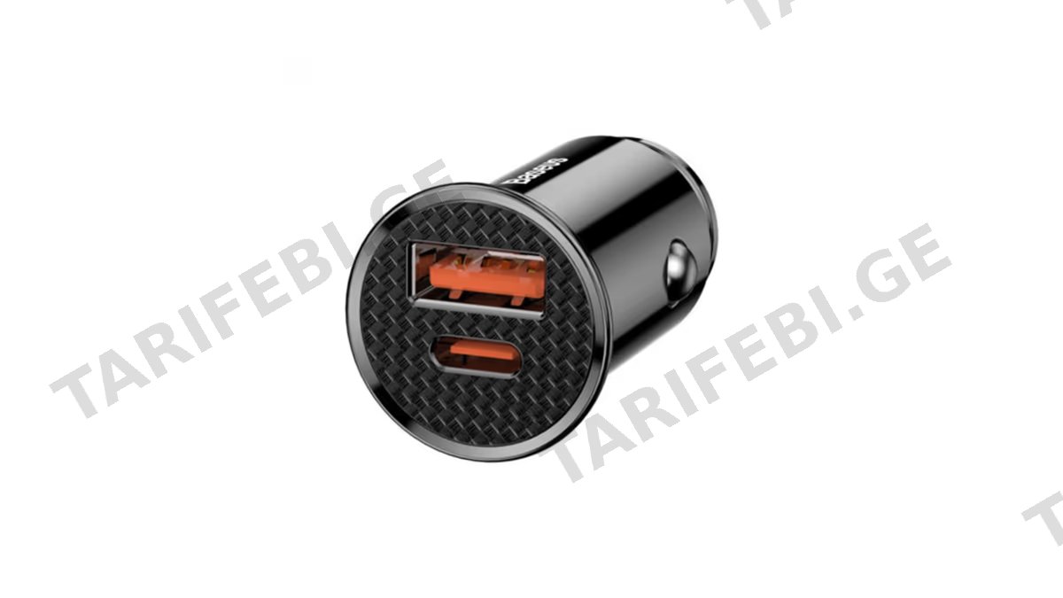 Baseus Circular Plastic PPS Car Charger CCALL-YS01
