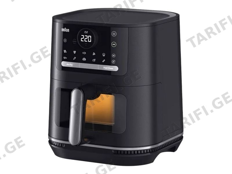 აეროგრილი BRAUN HF5055IBK 6 ლიტრი ზედა-ქვედა წვა