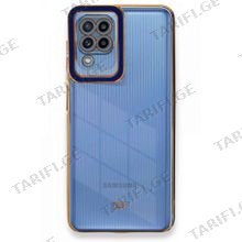 Samsung Galaxy A22, M22, M32, Liva lense Case სილიკონის ქეისი - ლურჯი