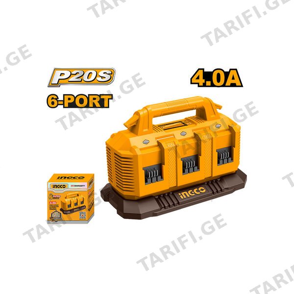 ელემენტის დამტენი 20V-4A P20S (FCLI2064) INGCO