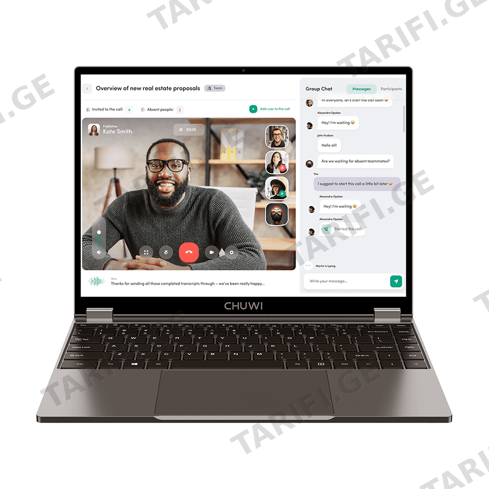 ნოუთბუქი Chuwi FreeBook N150, 13.4″, Intel N150, 16GB, 512GB SSD, Integrated, W11H, Grey