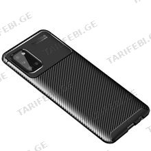 კარბონის ქეისი Samsung Galaxy A31 Focus Carbon Case - შავი