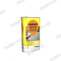 (25კგ) წებოცემენტი მაღალელასტიური weber.vetonit ultra fix