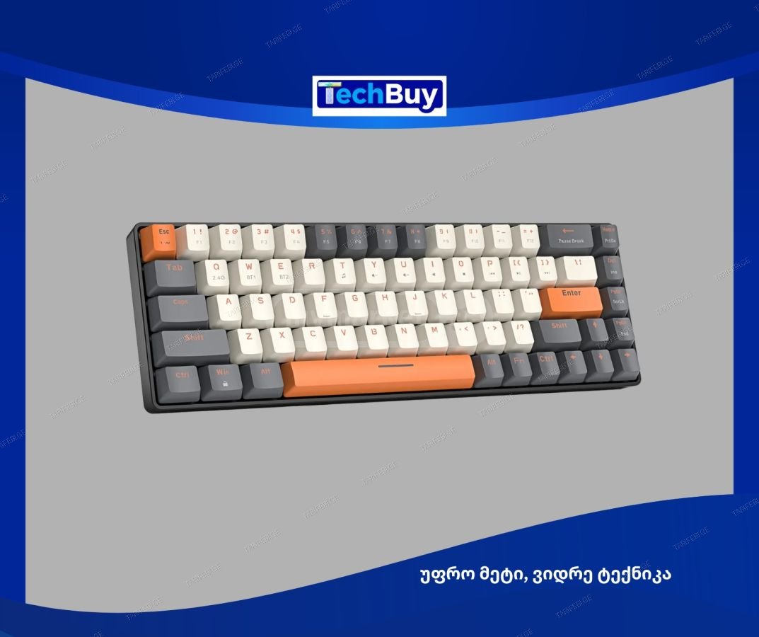 მექანიკური Bluetooth 2.4 კლავიატურა ZIYOU LANG K68