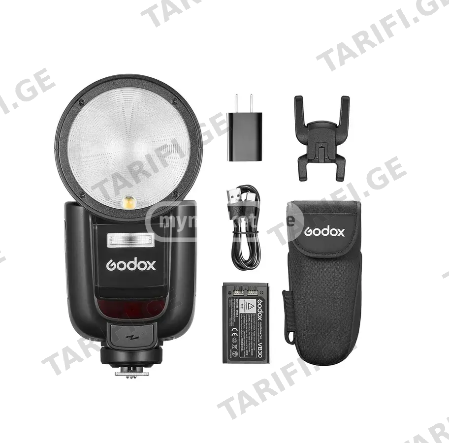 Godox V1Pro-F ფლეშ განათება ფუჯიფილმისთვის