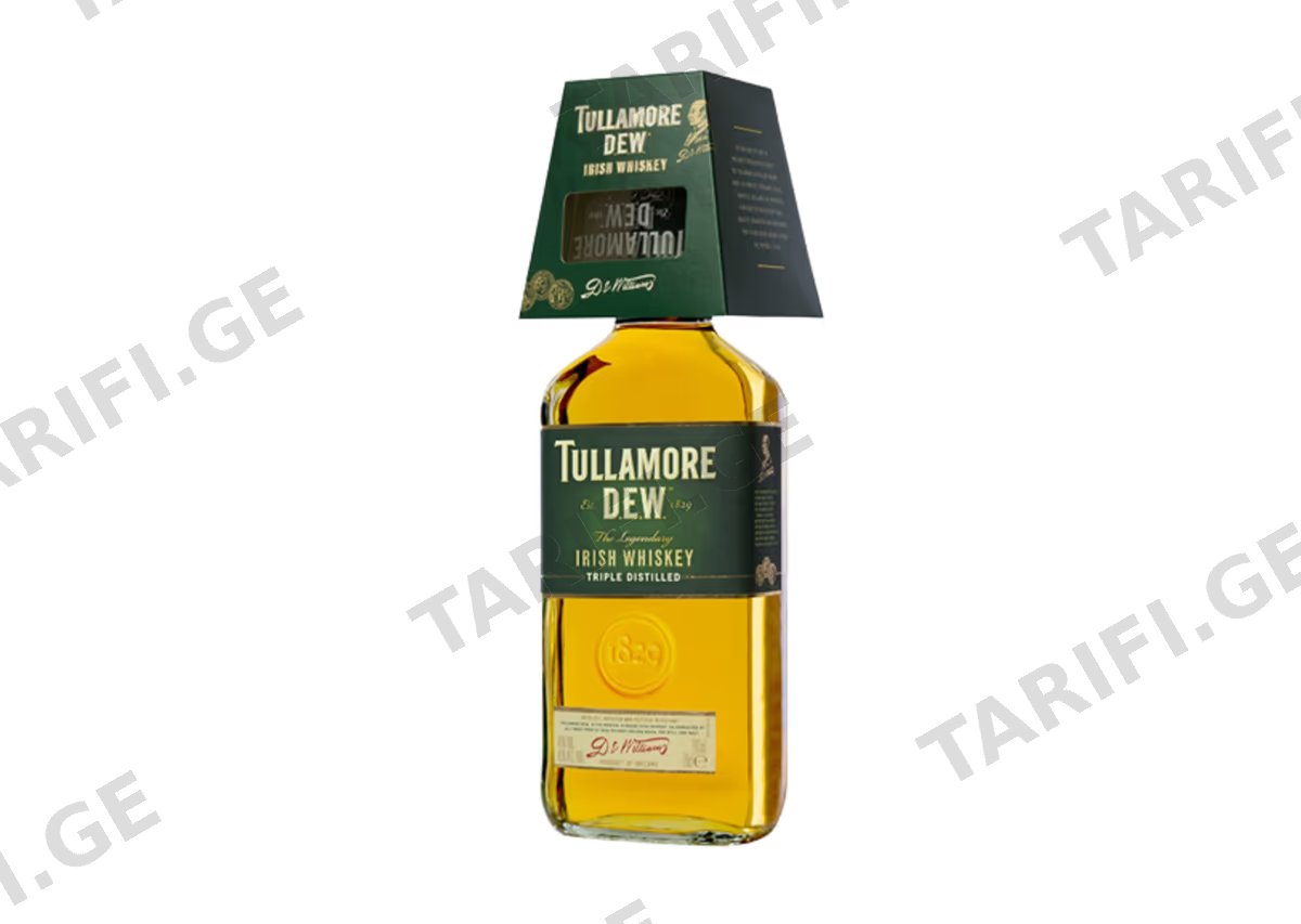 ვისკი Tullamore Dew - 0.7L (სასაჩუქრე ჭიქით)