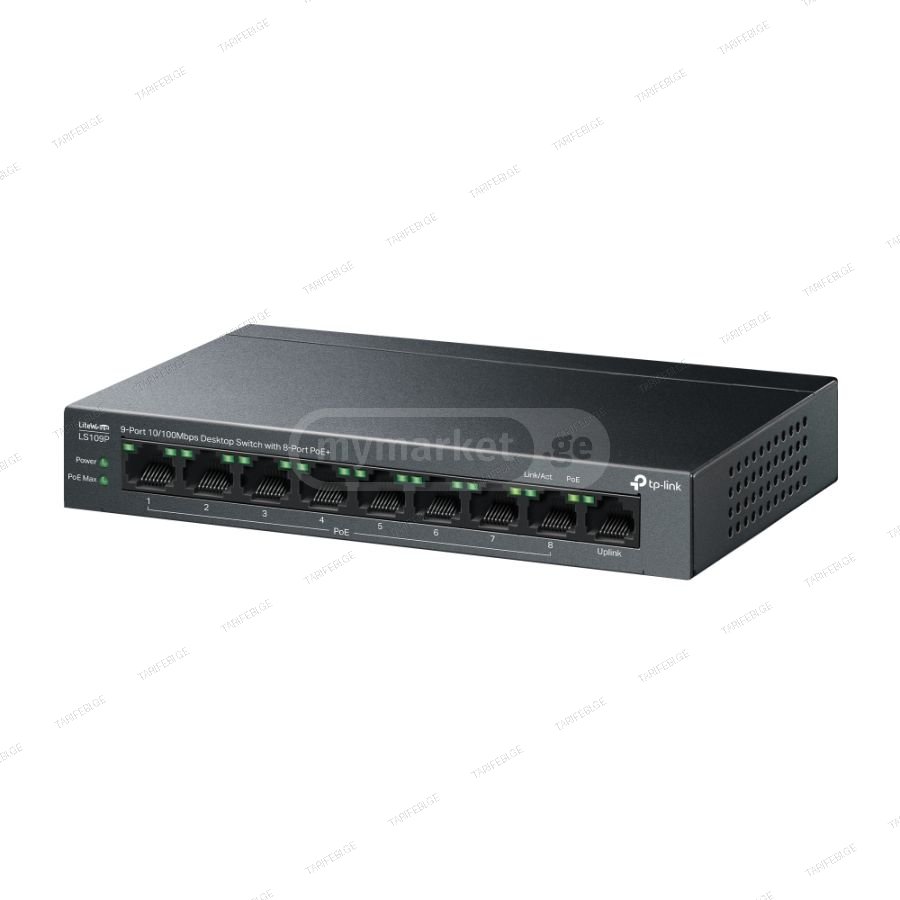 TP-Link 8-Port PoE +  Switch LS109P