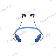 JG4 FLASHING LED NECK MOUNTED WIRELESS EARPHONE BLUE ყურსასმენი
